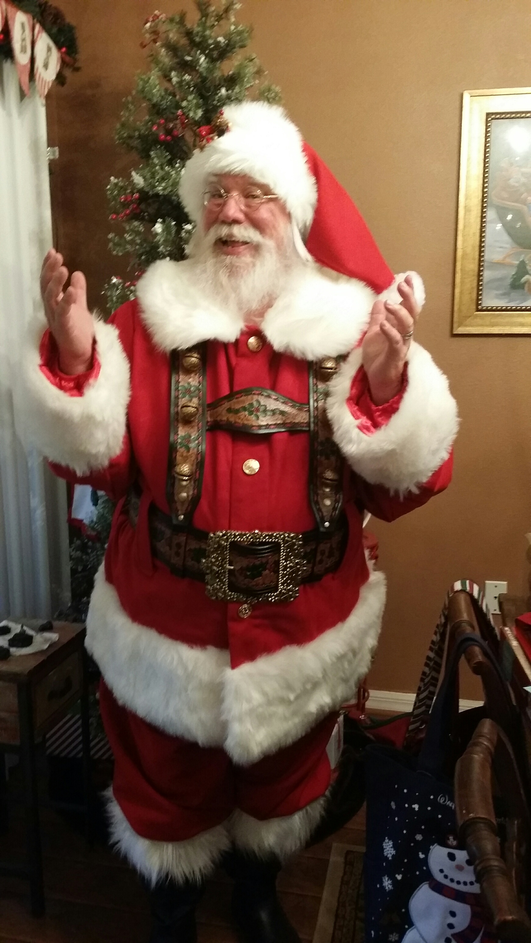 Leather santa clearance suit